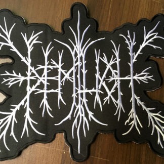Large embroidered logo patch