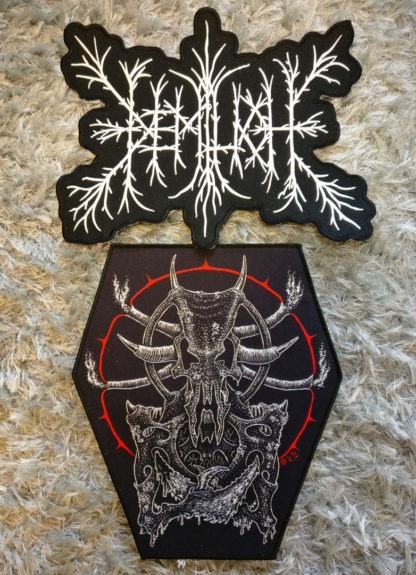 Large embroidered logo + The Adversary patch combo