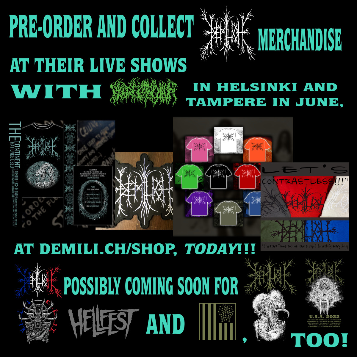 Pre-order and collect merchandise
